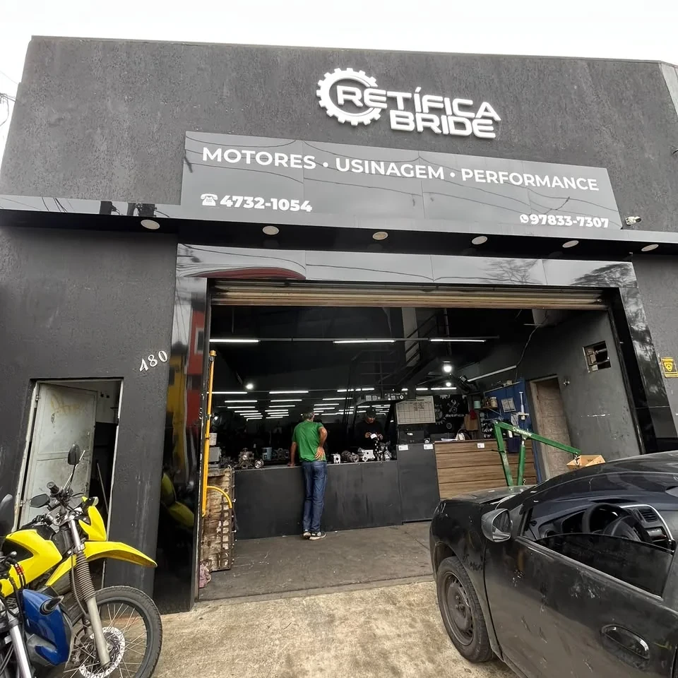 Fachada da Retífica Bride Car em Itaquaquecetuba